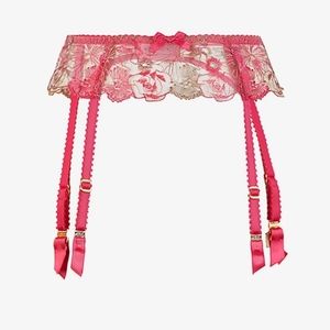 Agent Provocateur Zuri Suspender in Gold Size Small